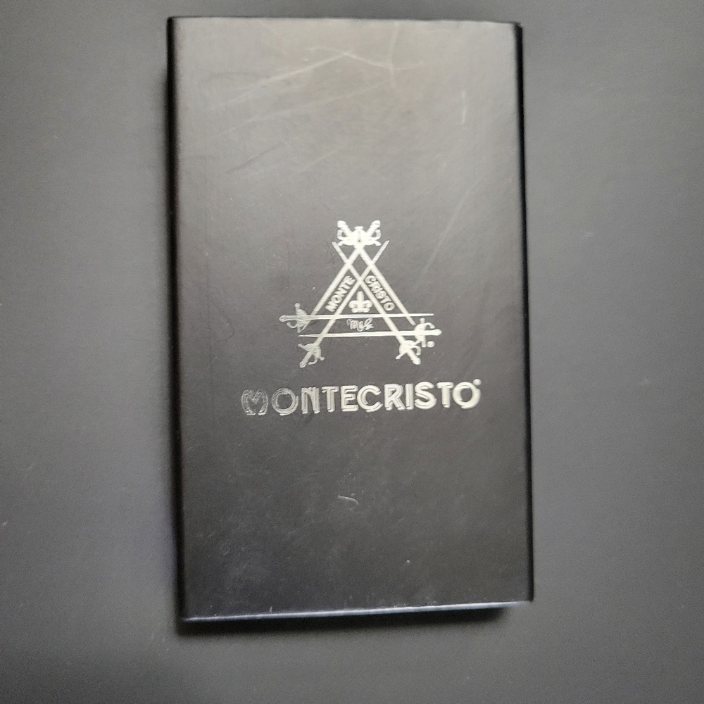 MONTECRISTO Key Chain, NWOT, black on faux silver, somewhat heavy. - Picture 3 of 3
